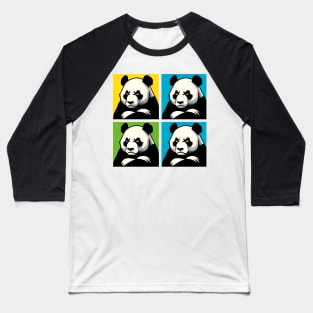 Pop Annoyed Panda - Funny Panda Art Baseball T-Shirt